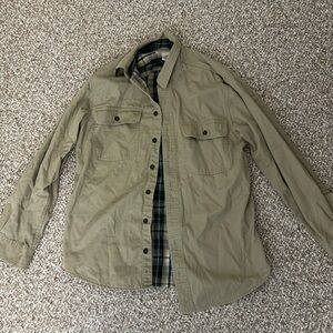 Men’s size Small Regular LL Bean Flannel Lined Cotton Shirt